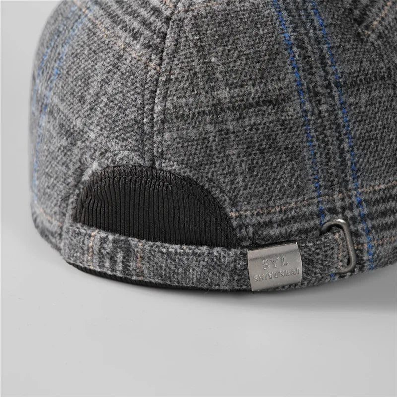 Boné Masculino Aba Curva Flanelado Snow