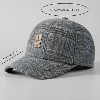 Boné Masculino Aba Curva Flanelado Snow