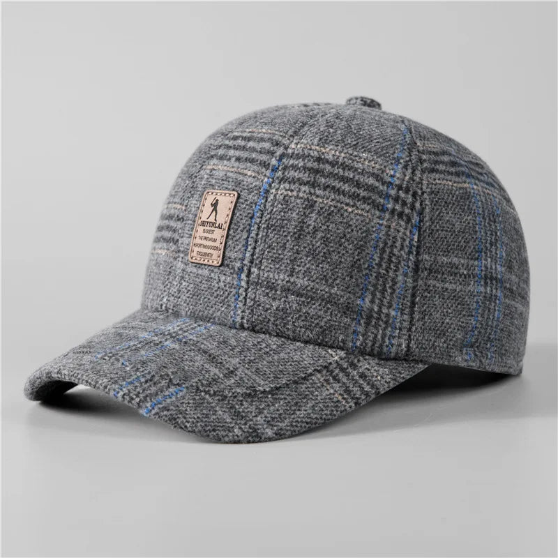 Boné Masculino Aba Curva Flanelado Snow