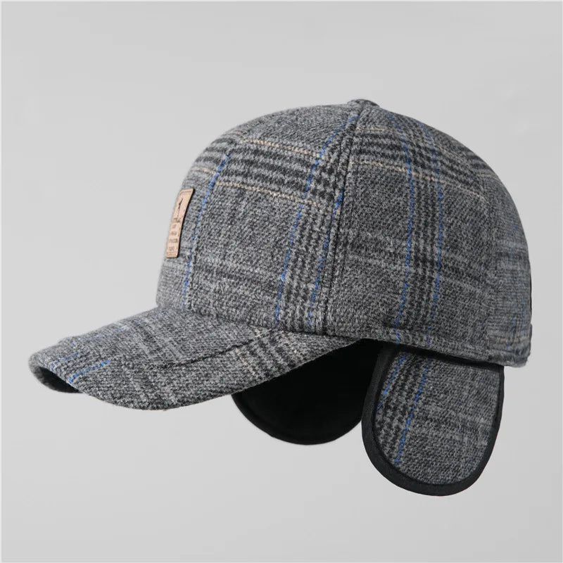 Boné Masculino Aba Curva Flanelado Snow