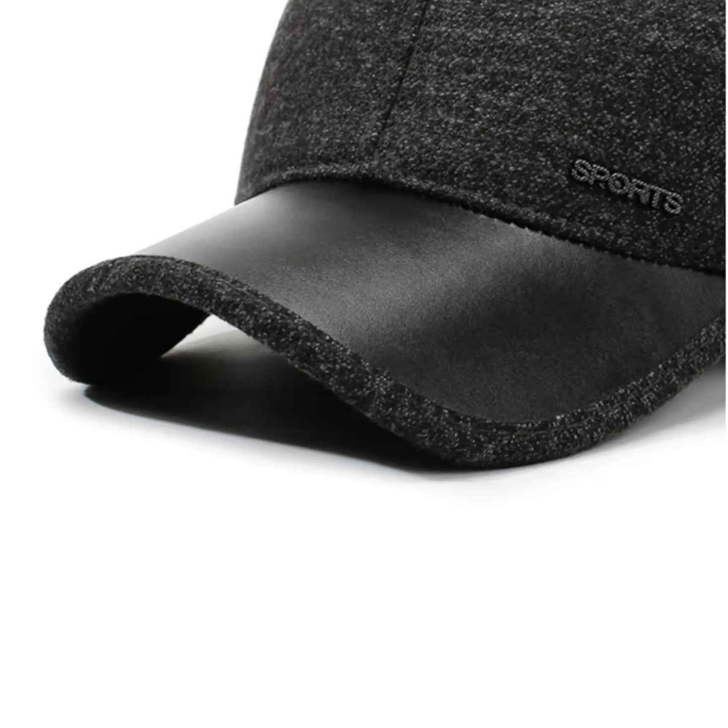 Boné Masculino Aba Curva Inverno com Protetor de Orelha Warm