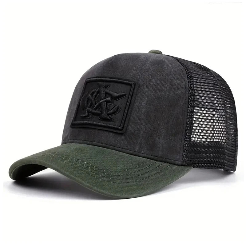 Boné Masculino Aba Curva Mesh CA