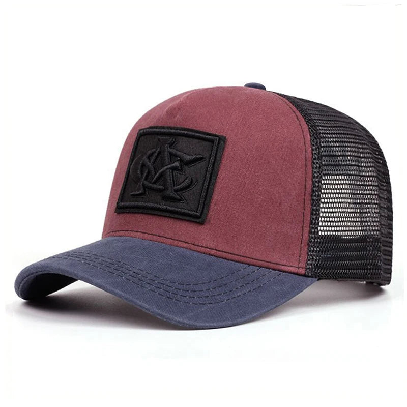 Boné Masculino Aba Curva Mesh CA