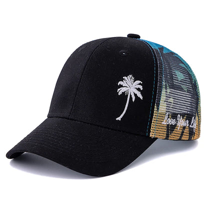Boné Masculino Aba Curva Mesh Coconut