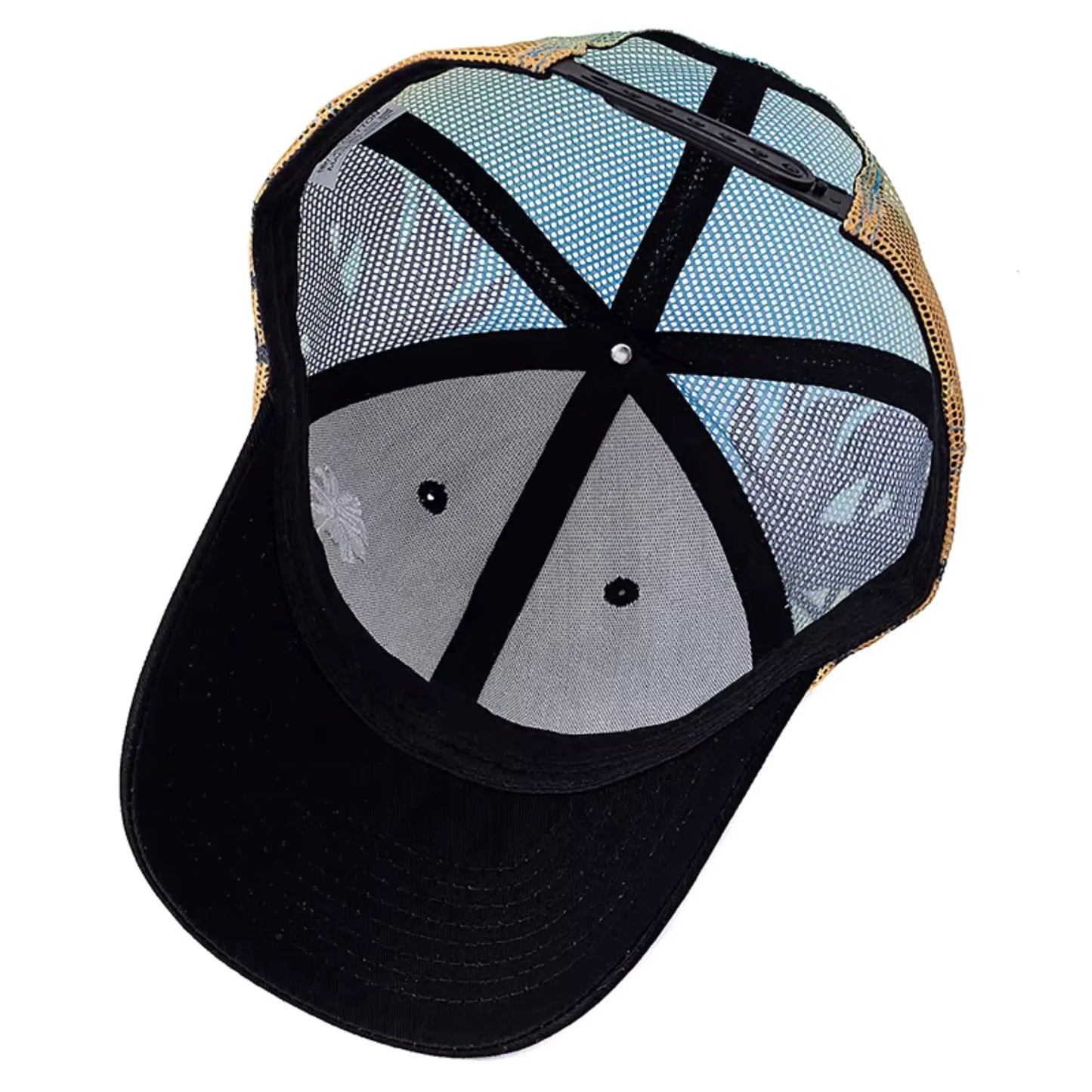 Boné Masculino Aba Curva Mesh Coconut