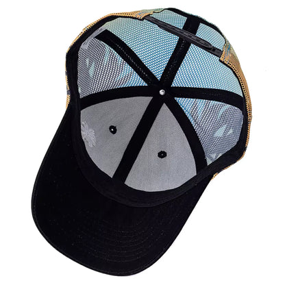 Boné Masculino Aba Curva Mesh Coconut