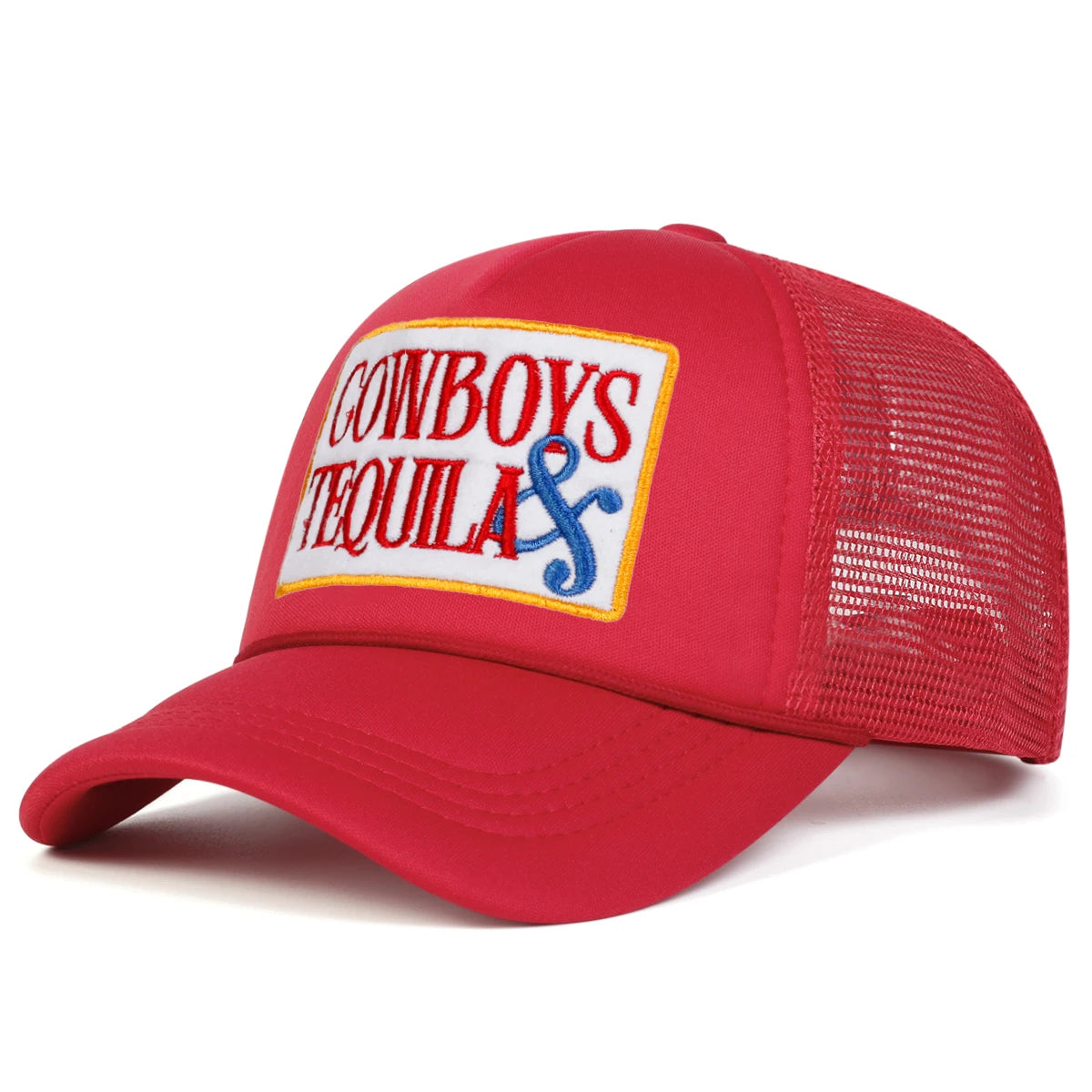 Boné Masculino Aba Curva Mesh Cowboys Tequila