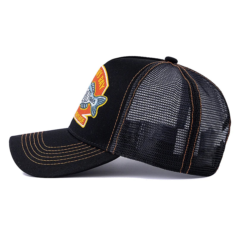 Boné Masculino Aba Curva Mesh Fisherman's Bay