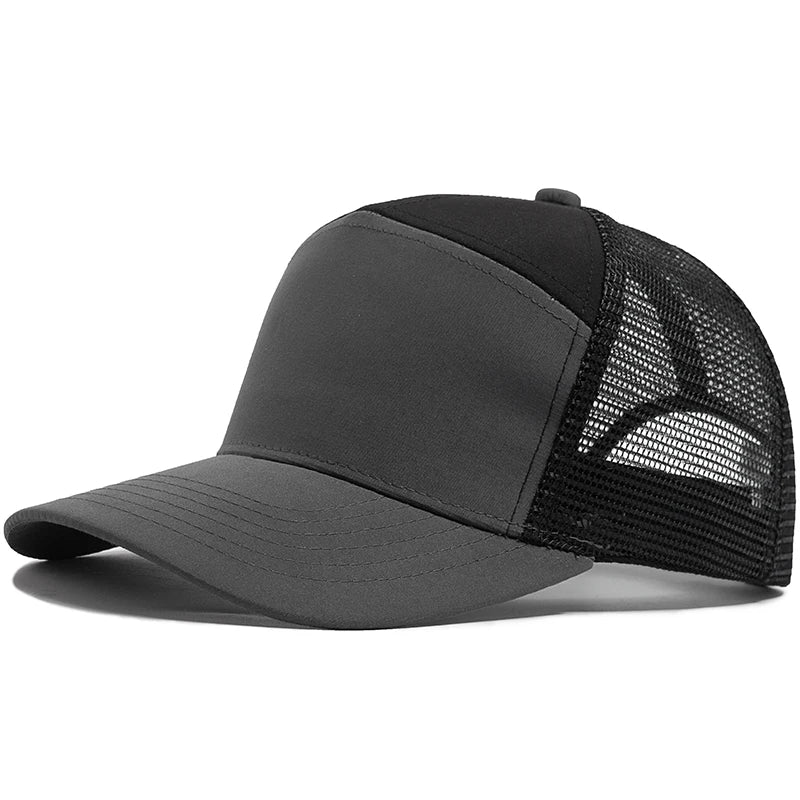 Boné Masculino Aba Curva Mesh Panel