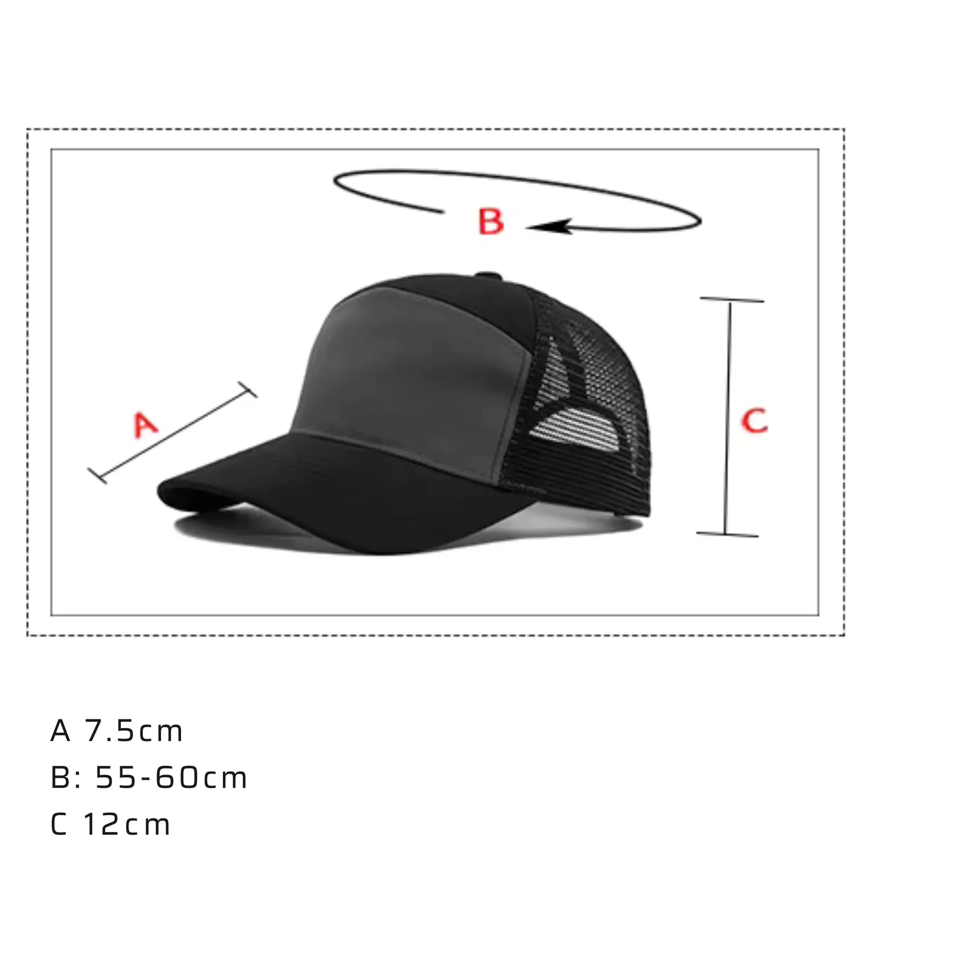 Boné Masculino Aba Curva Mesh Panel