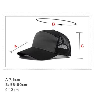 Boné Masculino Aba Curva Mesh Panel