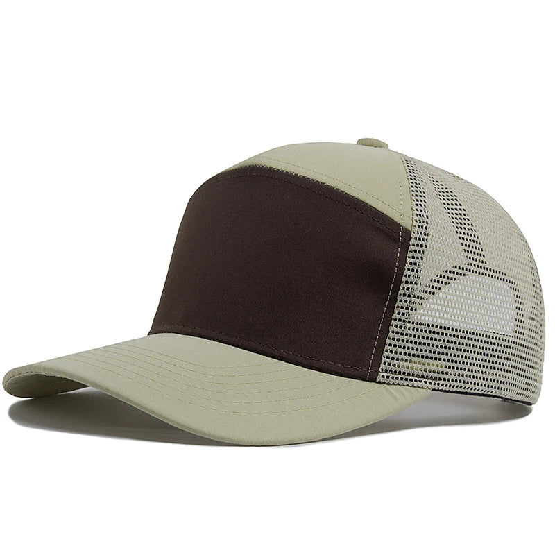 Boné Masculino Aba Curva Mesh Panel