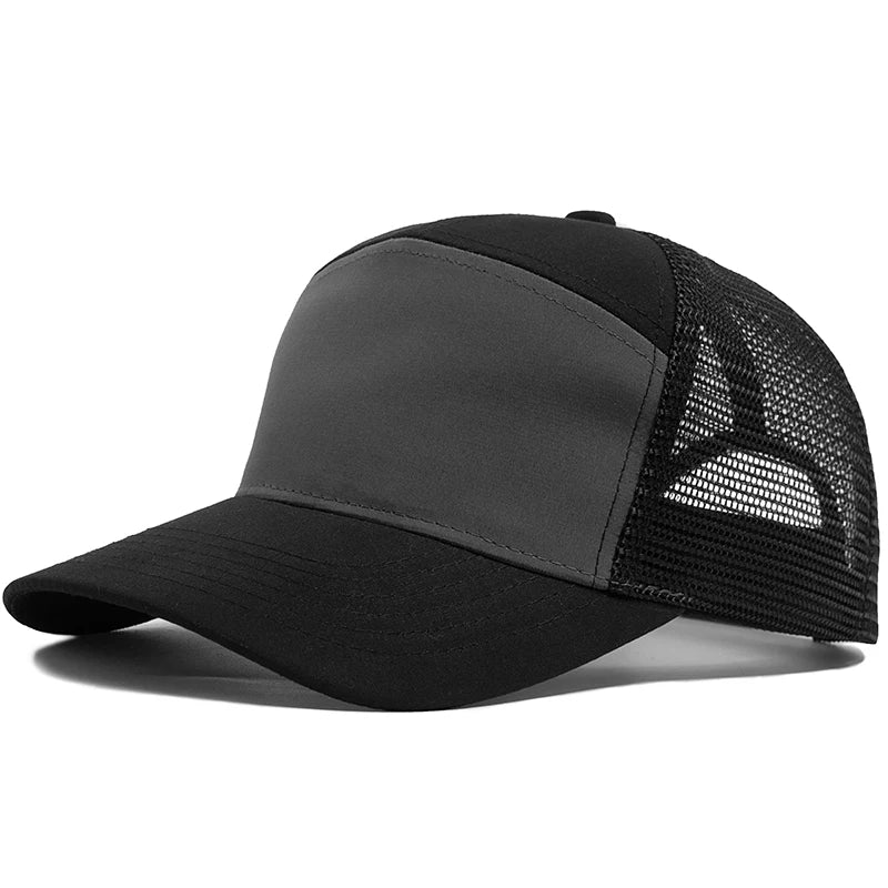 Boné Masculino Aba Curva Mesh Panel
