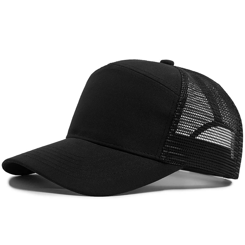 Boné Masculino Aba Curva Mesh Panel