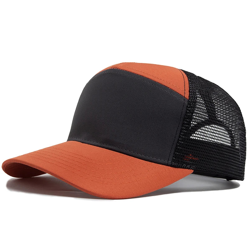 Boné Masculino Aba Curva Mesh Panel