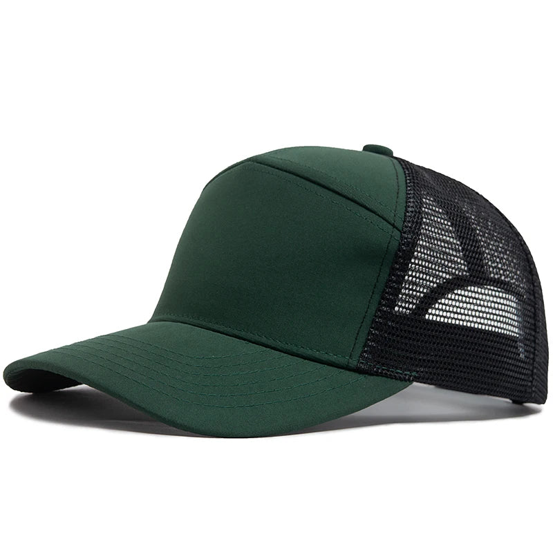 Boné Masculino Aba Curva Mesh Panel