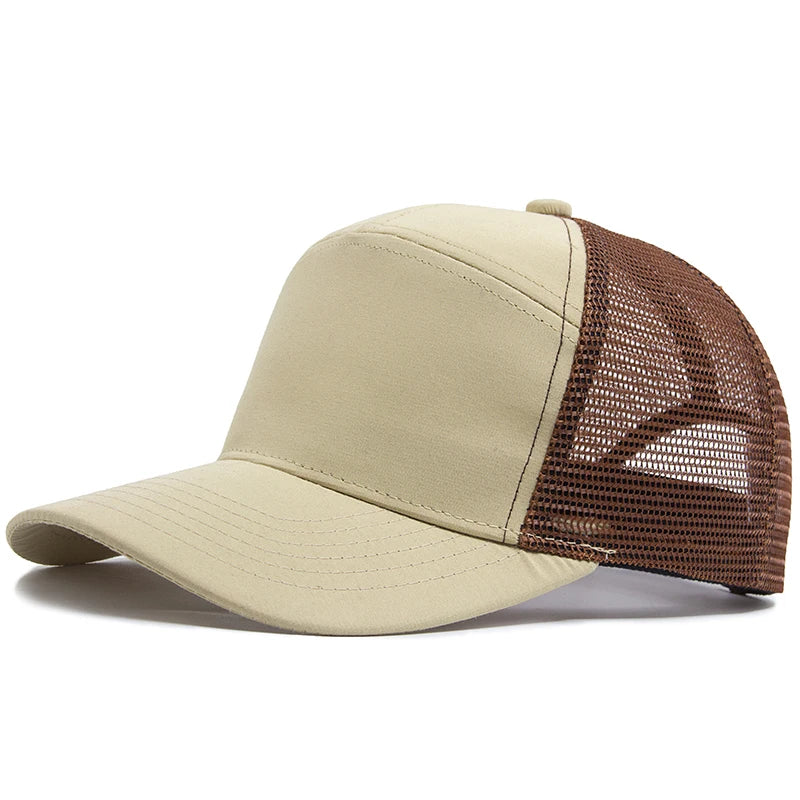 Boné Masculino Aba Curva Mesh Panel