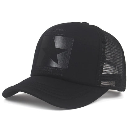 Boné Masculino Aba Curva Mesh Pointed Star