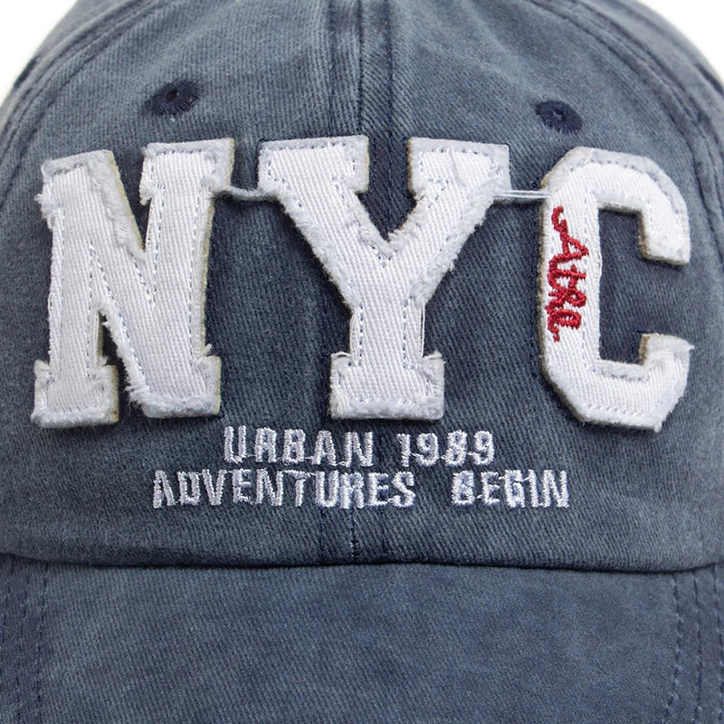 Boné Masculino Aba Curva NYC Bordado