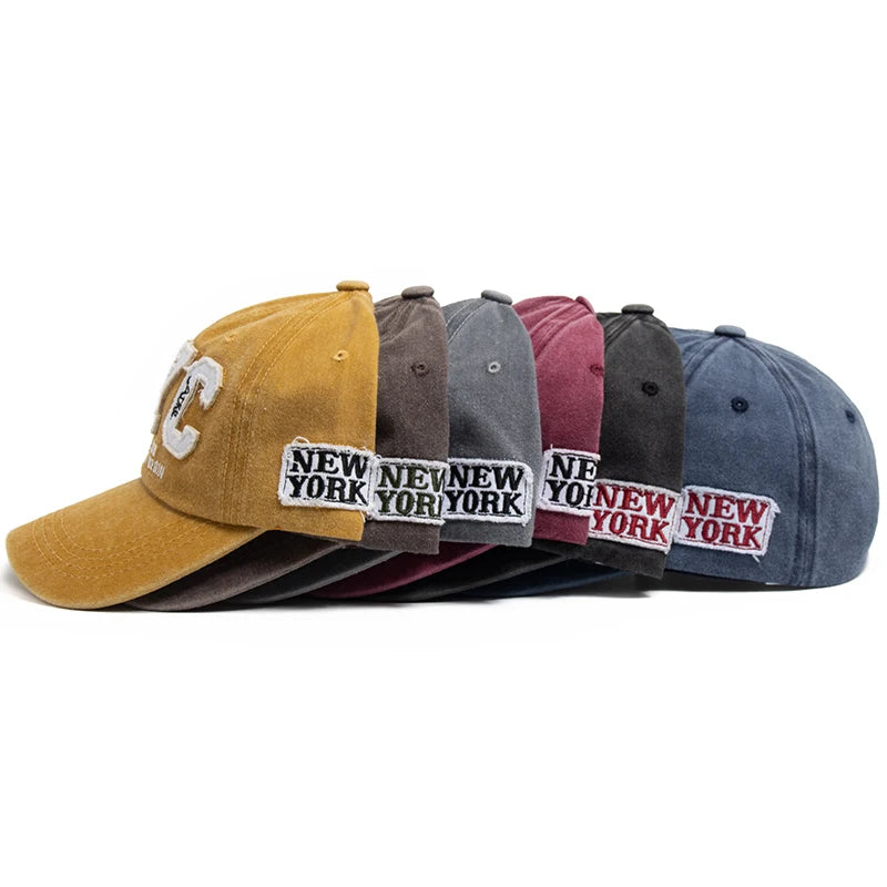 Boné Masculino Aba Curva NYC Bordado