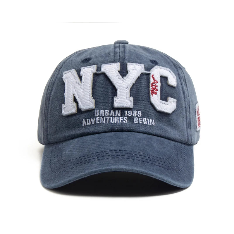 Boné Masculino Aba Curva NYC Bordado