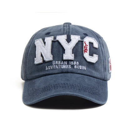 Boné Masculino Aba Curva NYC Bordado