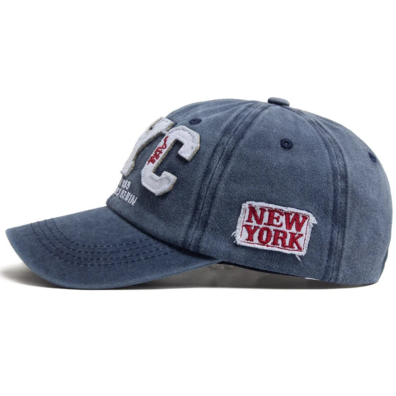 Boné Masculino Aba Curva NYC Bordado