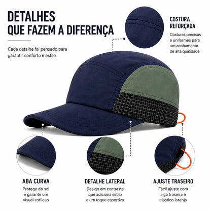 Boné Masculino Aba Curva Outdoor Dry Fit