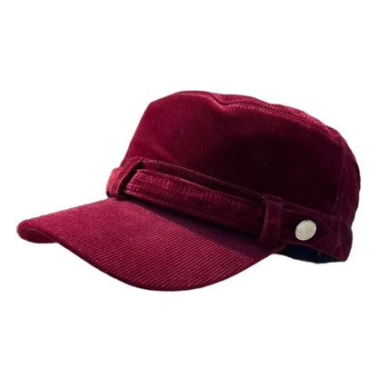 Boné Masculino Aba Curva Retrô em Cotelê