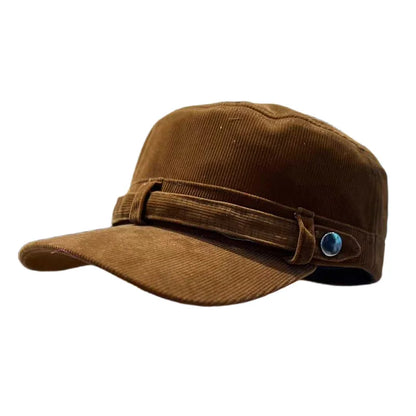 Boné Masculino Aba Curva Retrô em Cotelê