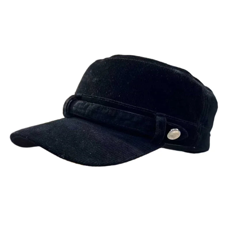 Boné Masculino Aba Curva Retrô em Cotelê