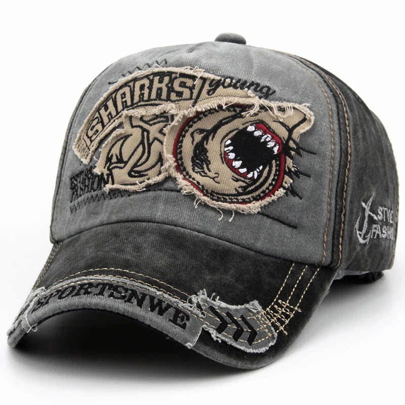 Boné Masculino Aba Curva Shark