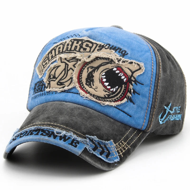 Boné Masculino Aba Curva Shark