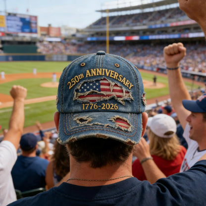 Boné Masculino Aba Curva USA 250th Anniversary