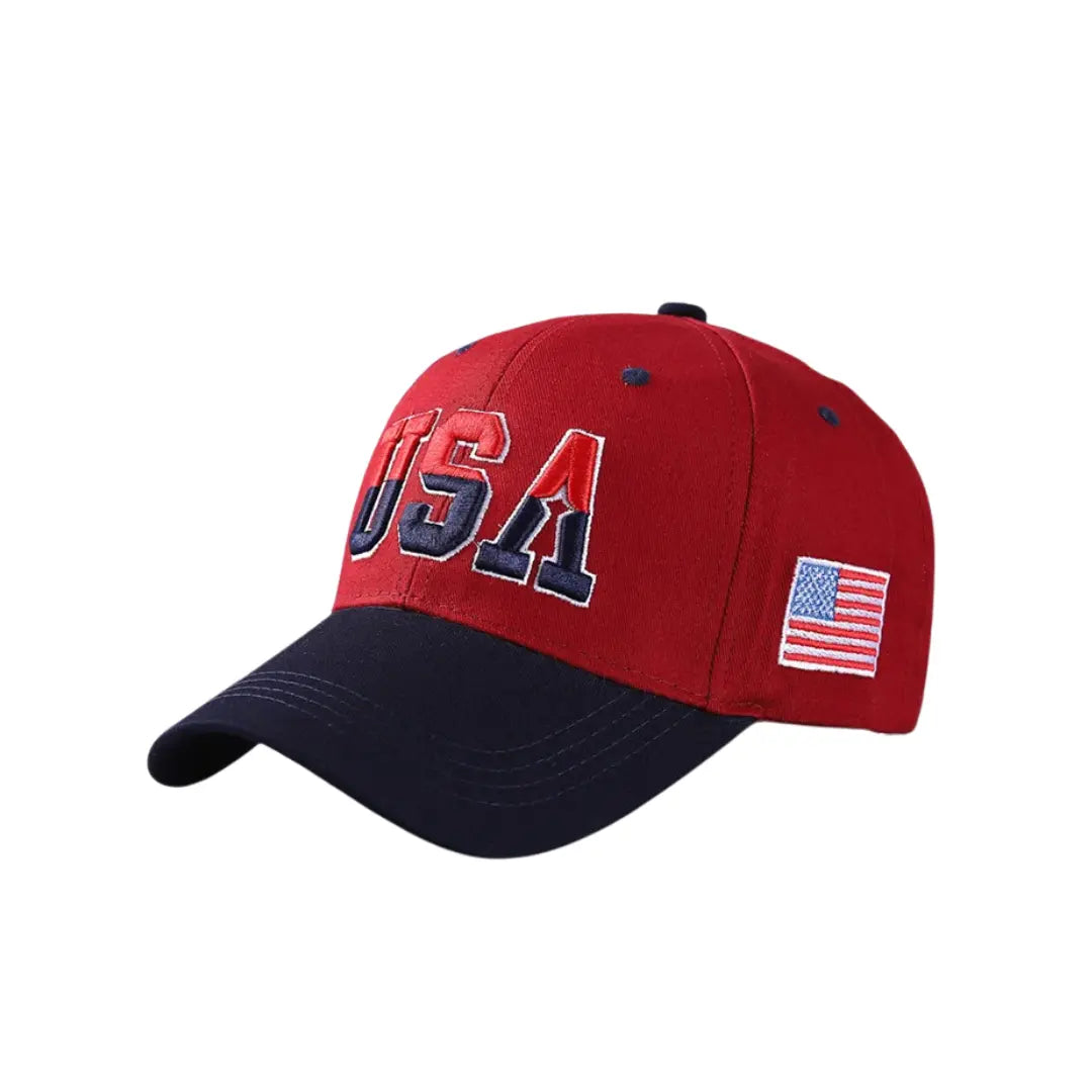 Boné Masculino Aba Curva USA Flag