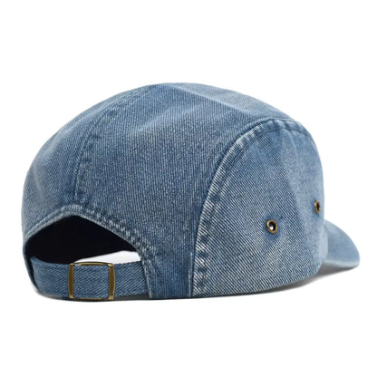 Boné Masculino Aba Curva Vintage Denim