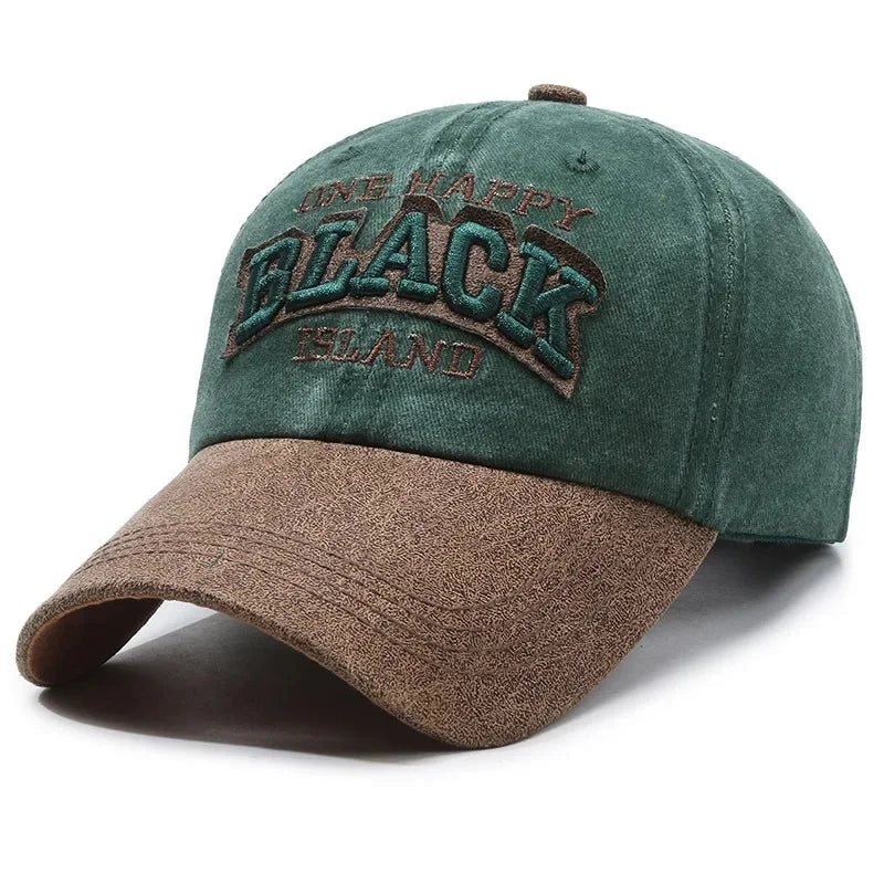 Boné Masculino Aba Curva Washed Black