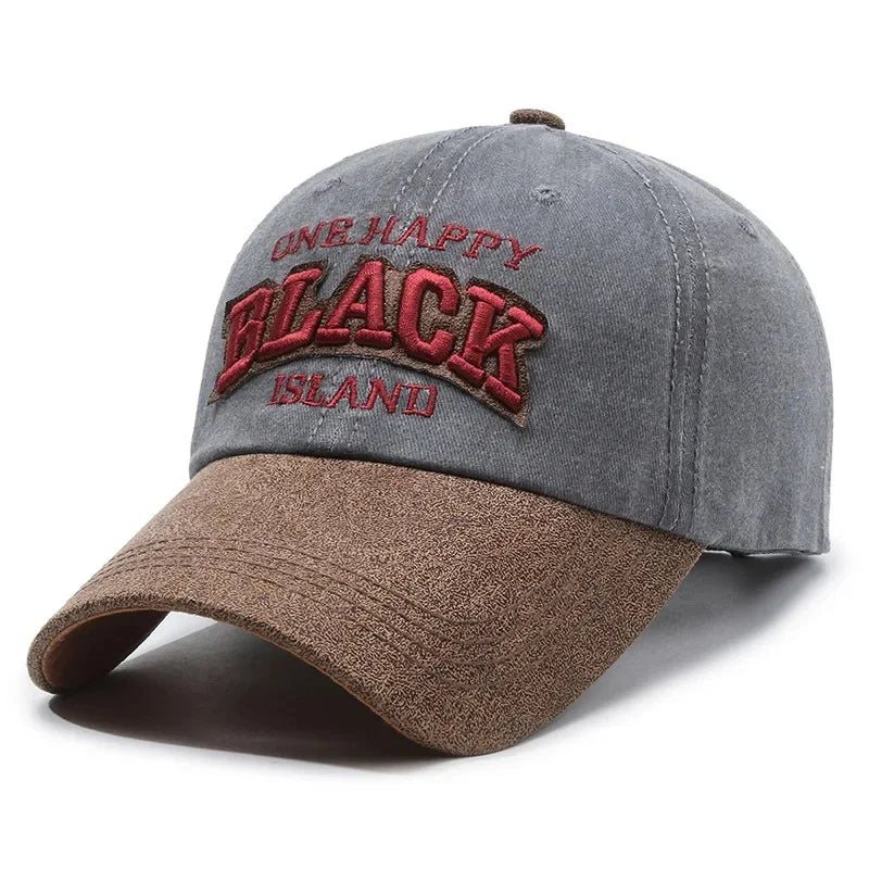 Boné Masculino Aba Curva Washed Black