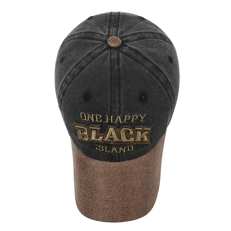 Boné Masculino Aba Curva Washed Black