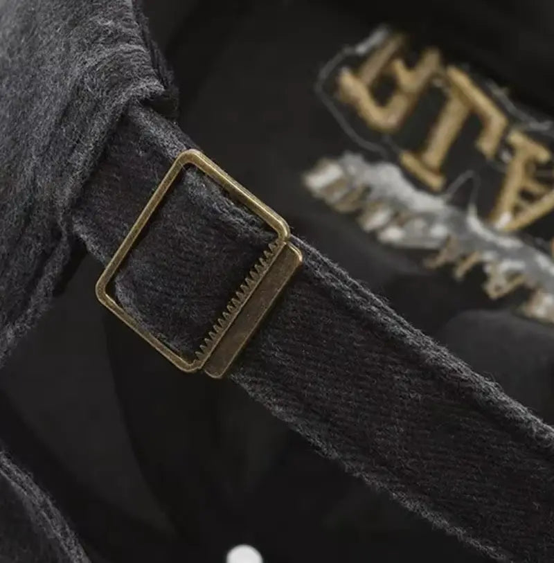 Boné Masculino Aba Curva Washed Black