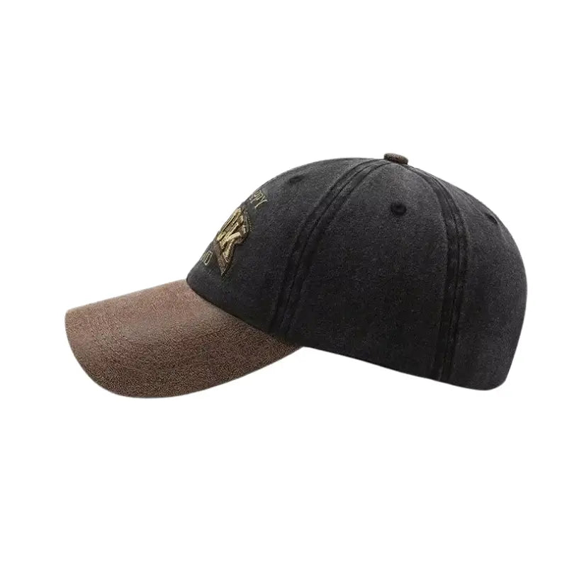 Boné Masculino Aba Curva Washed Black