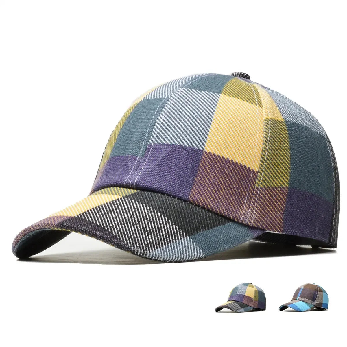 Boné Masculino Aba Curva Xadrez Summertime