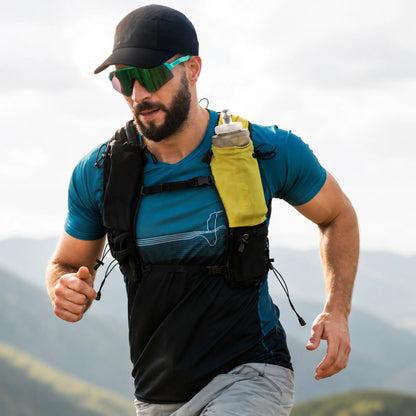 Boné Masculino Aba Curva de Corrida com Proteção UV e Secagem Rápida