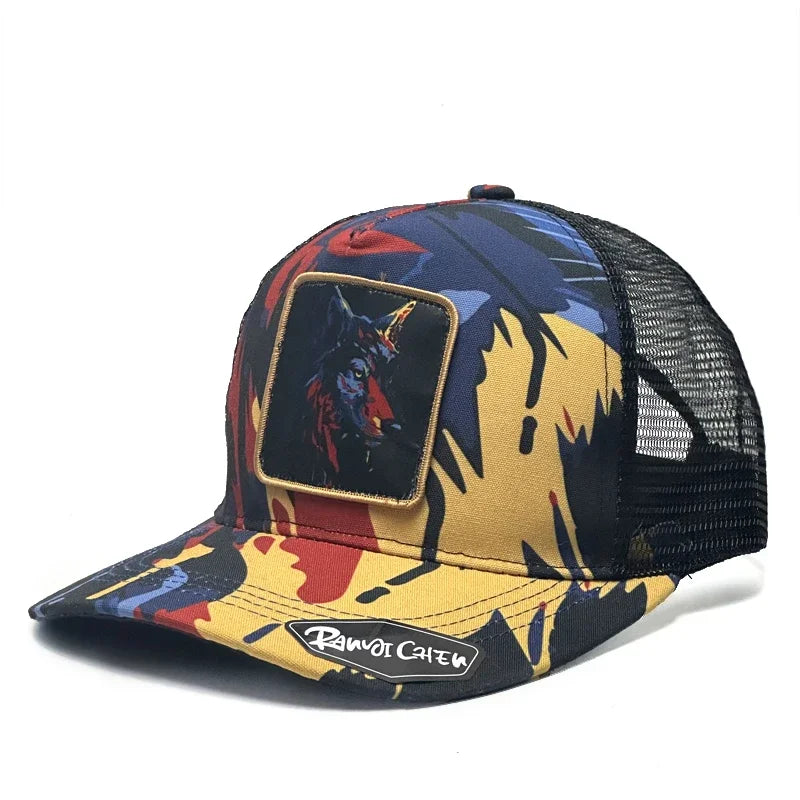 Boné Masculino Aba Reta Mesh Colourful