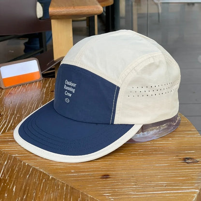 Boné Masculino Aba Reta Retro Color Block