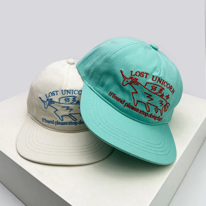 Boné Masculino Aba Reta Retro Unicorn