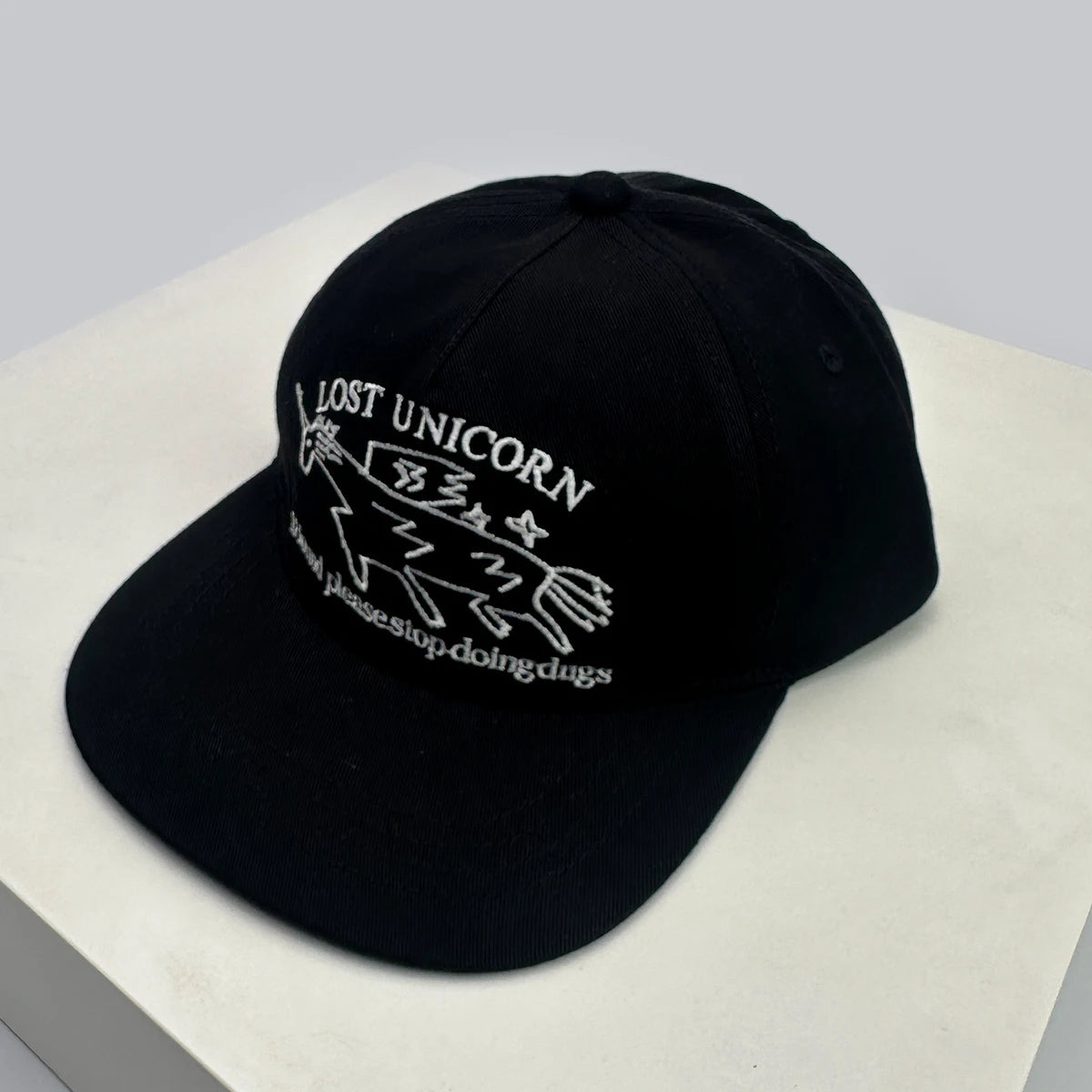 Boné Masculino Aba Reta Retro Unicorn