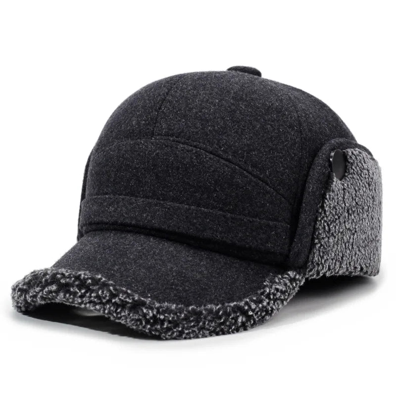 Boné Masculino de Inverno com Protetor de Orelha Quentinho NewWarm