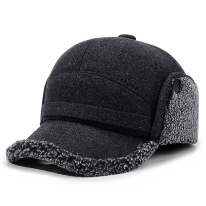 Boné Masculino de Inverno com Protetor de Orelha Quentinho NewWarm