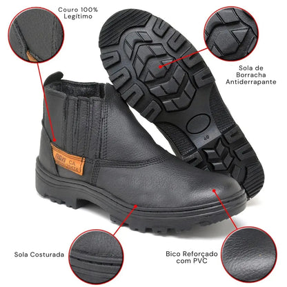 Bota Masculina de Segurança Super Resistente